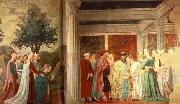 Piero della Francesca Adoration of the Holy Wood and the Meeting of Solomon and Queen of Sheba Spain oil painting artist